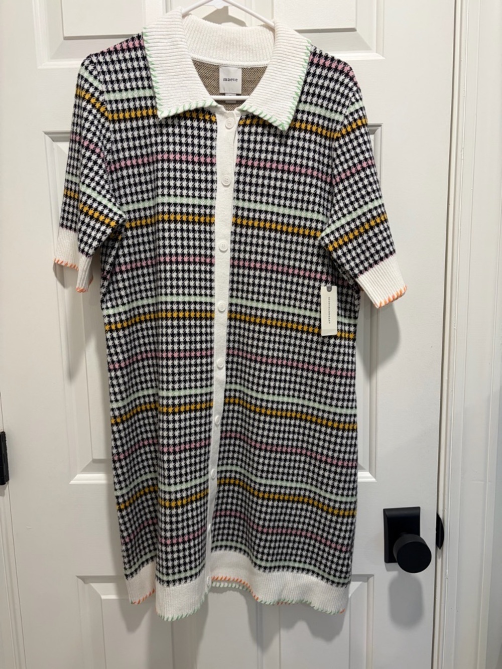 MAEVE
Buttondown Sweater Shift Mini Dress - Picture 2 of 6